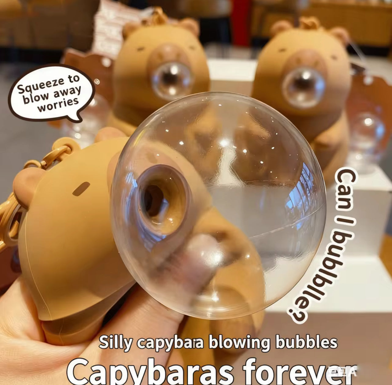 Capybara Squeeze Toy mini pocket fidget