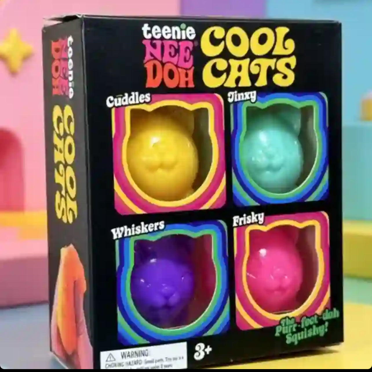 Cool Cats four-piece squishy set