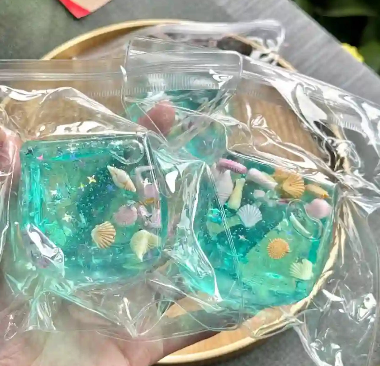 Ocean Ice Cube Squishy – Sea Animal Slow-Rise Fidget