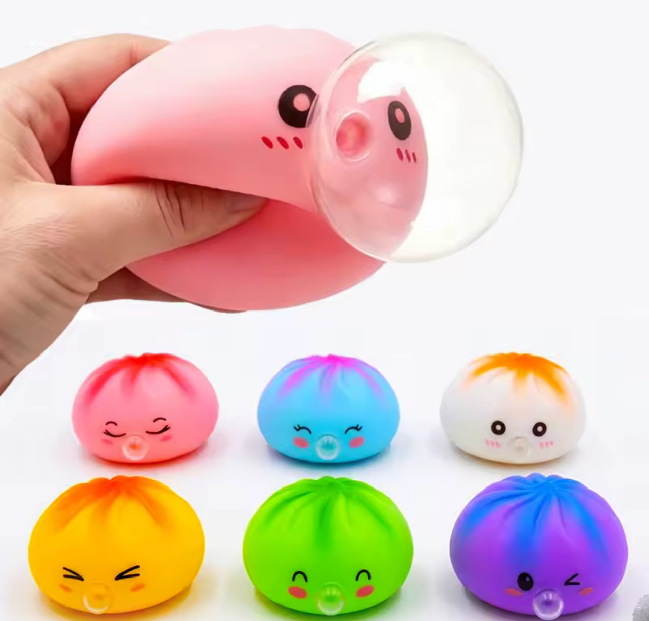 Dumpling Bubble Fidget Toy – Mini 3.5cm Novelty Toy
