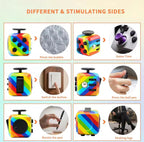 Fidget Cube – 8-Mode Click, Spin & Press Toy