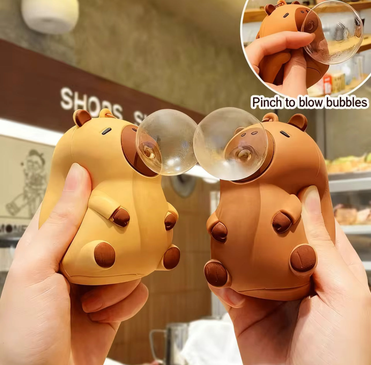 Capybara Squeeze Toy – Mini Pocket Fidget