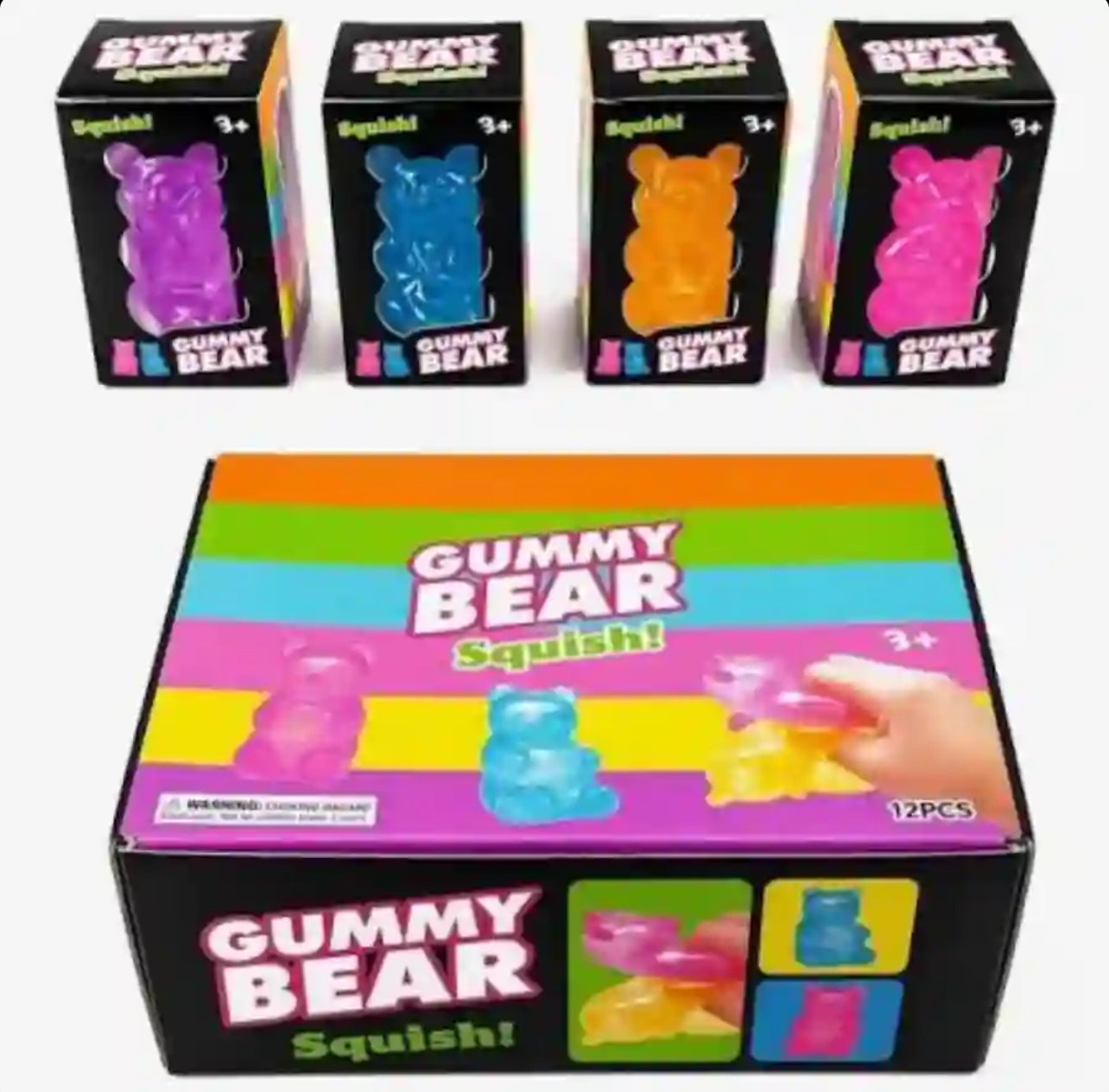 Gummy Bear Squishy – Soft Slow-Rise Fidget Toy