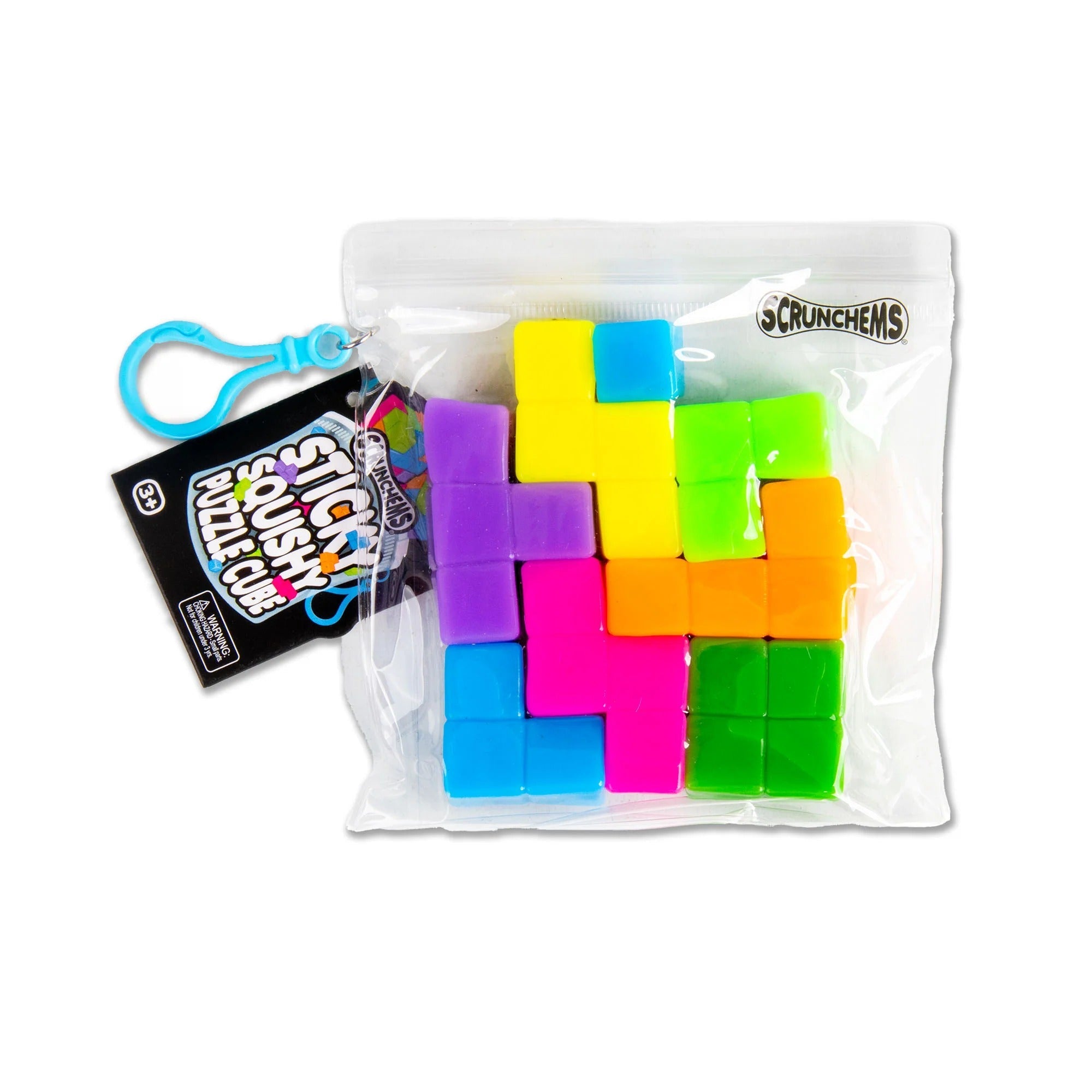 Scrunchems Sticky Squishy Puzzle Cube squeeze and play toy