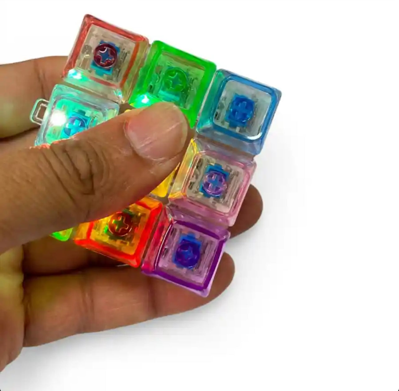 9-Key LED Keyboard Fidget clicky RGB sensory toy