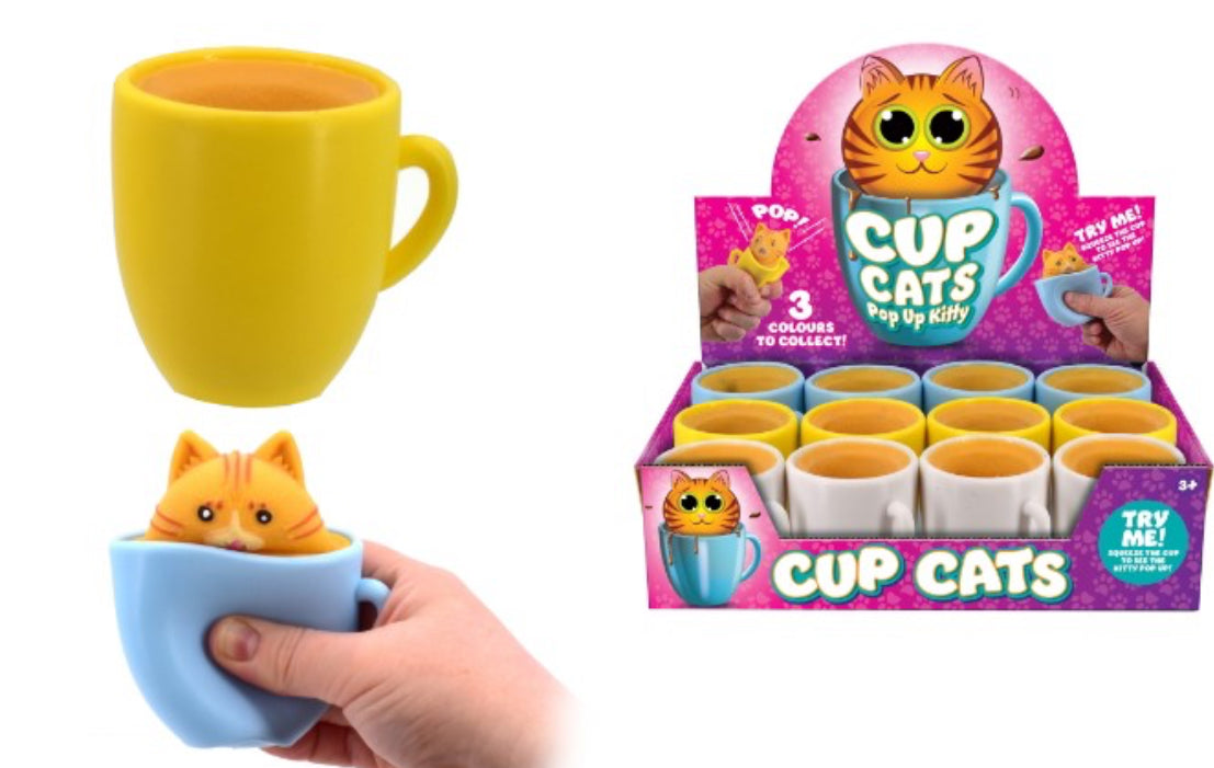 Cup Cats Pop-Up Squish three colours to collect