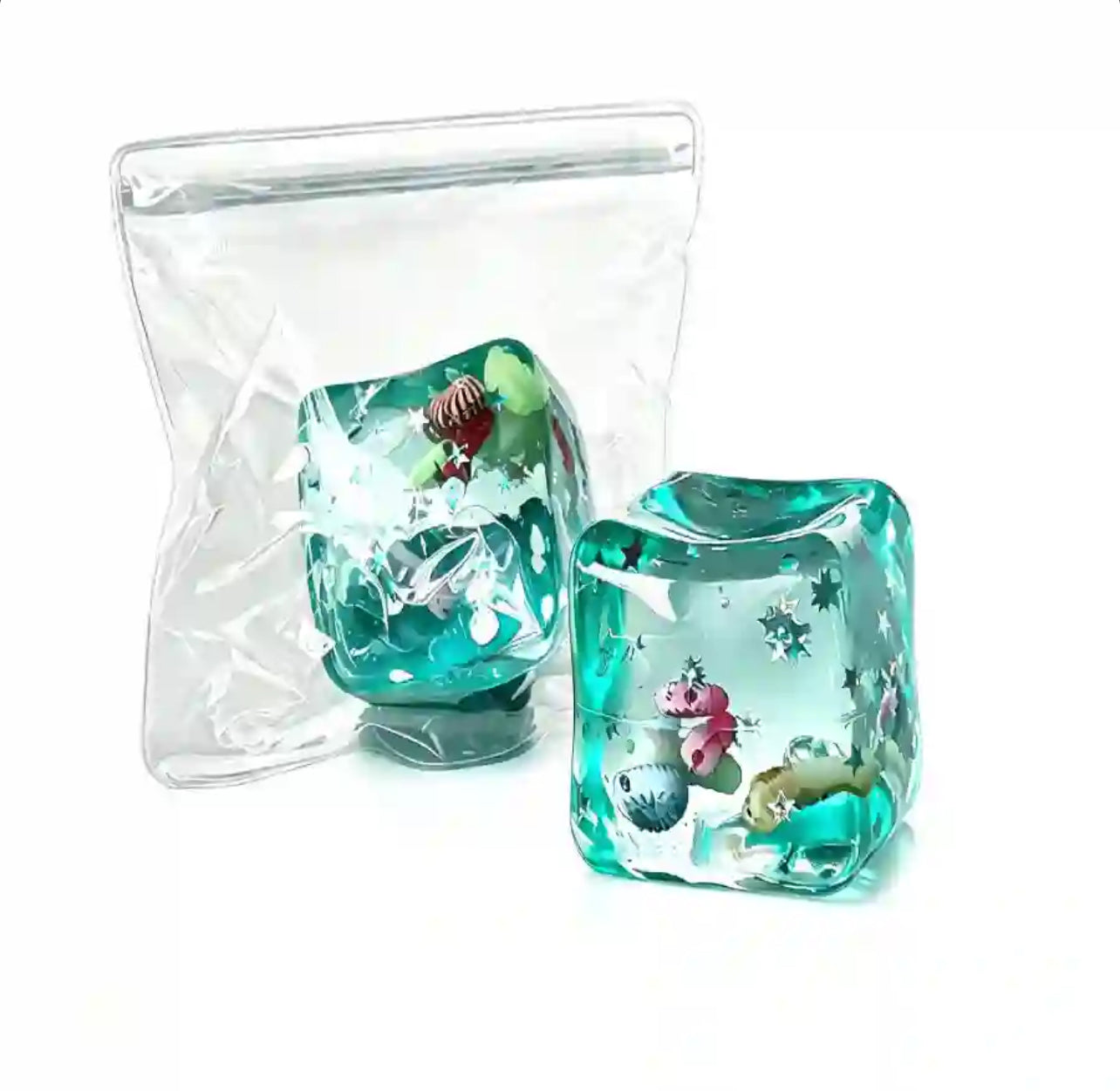 Ocean Ice Cube Squishy sea animal slow-rise fidget toy