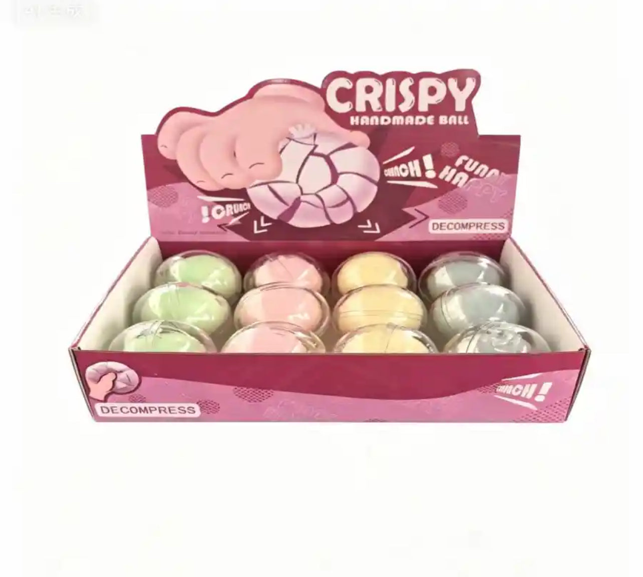 Crispy Ball Squishy colourful squeeze fidget toy