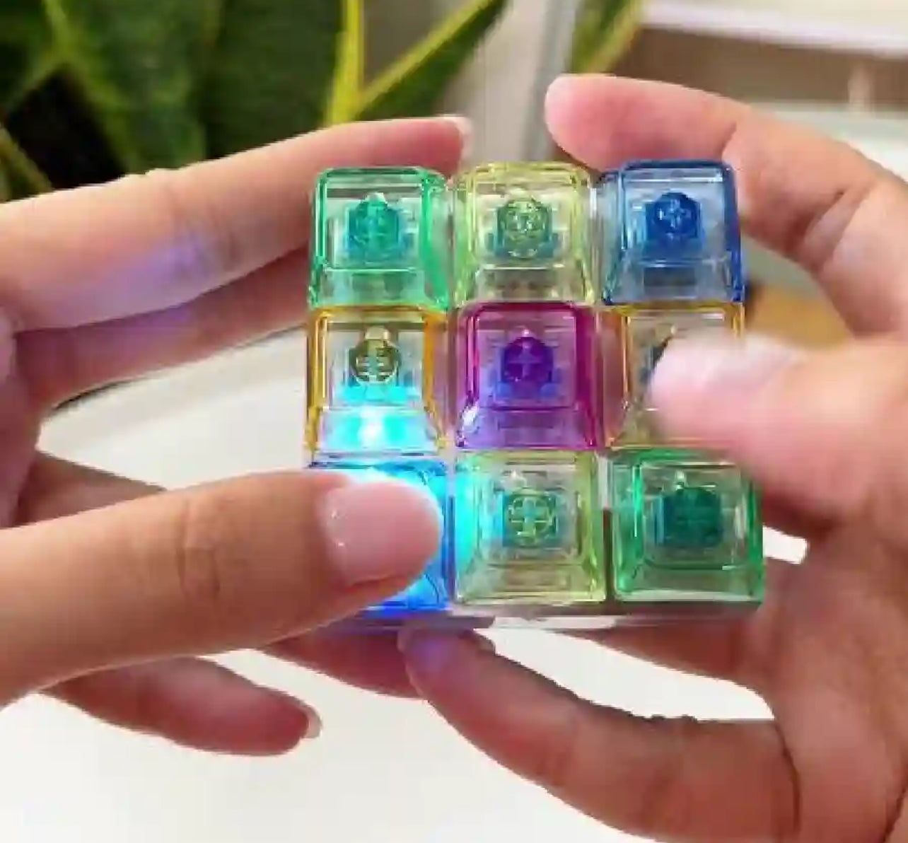 9-Key LED Keyboard Fidget – Clicky RGB Sensory Toy