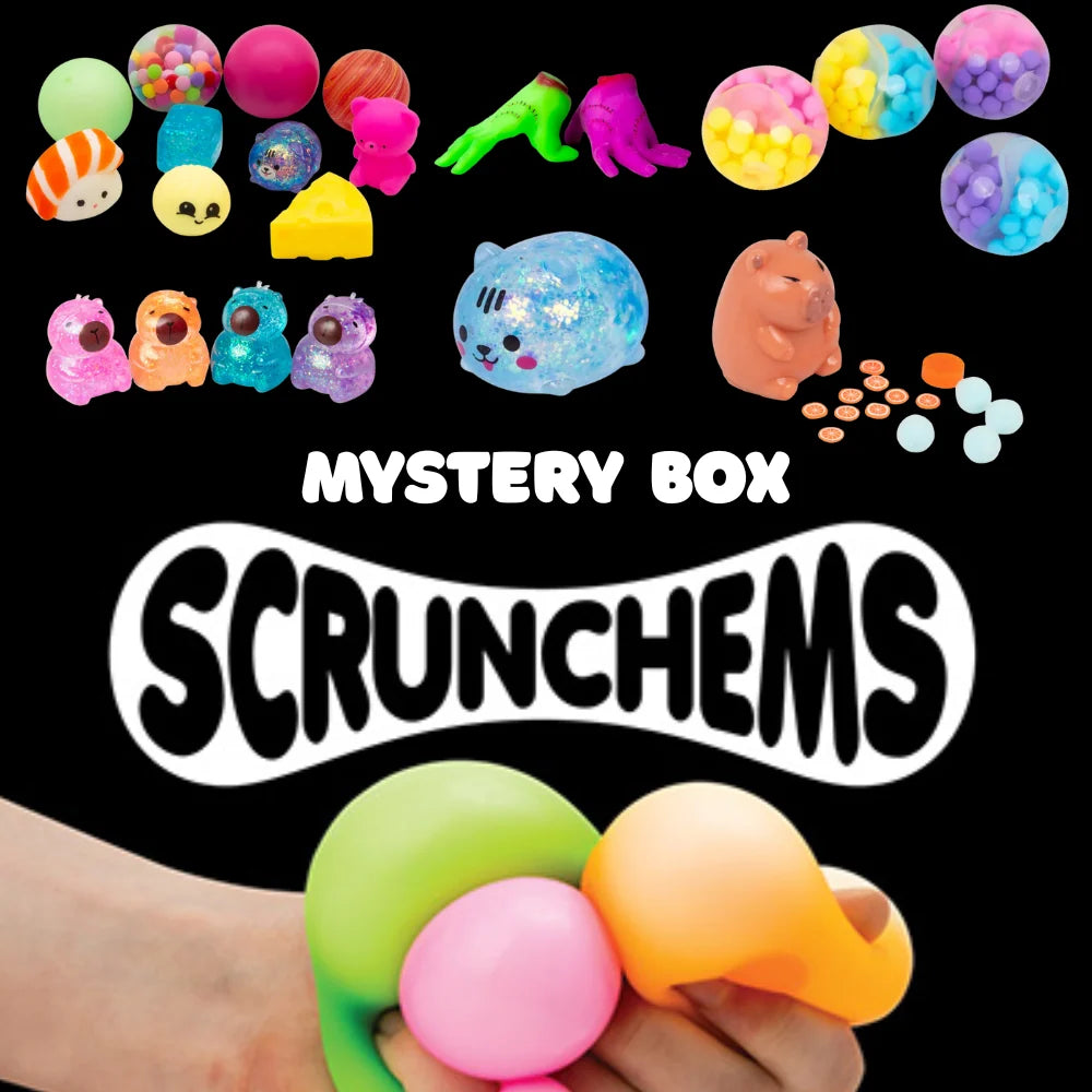 Scrunchems Mystery Box 3 to 5 surprise squishy and fidget toys