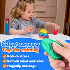 Textured Sensory Worry Stones – 6 Piece Fidget Set