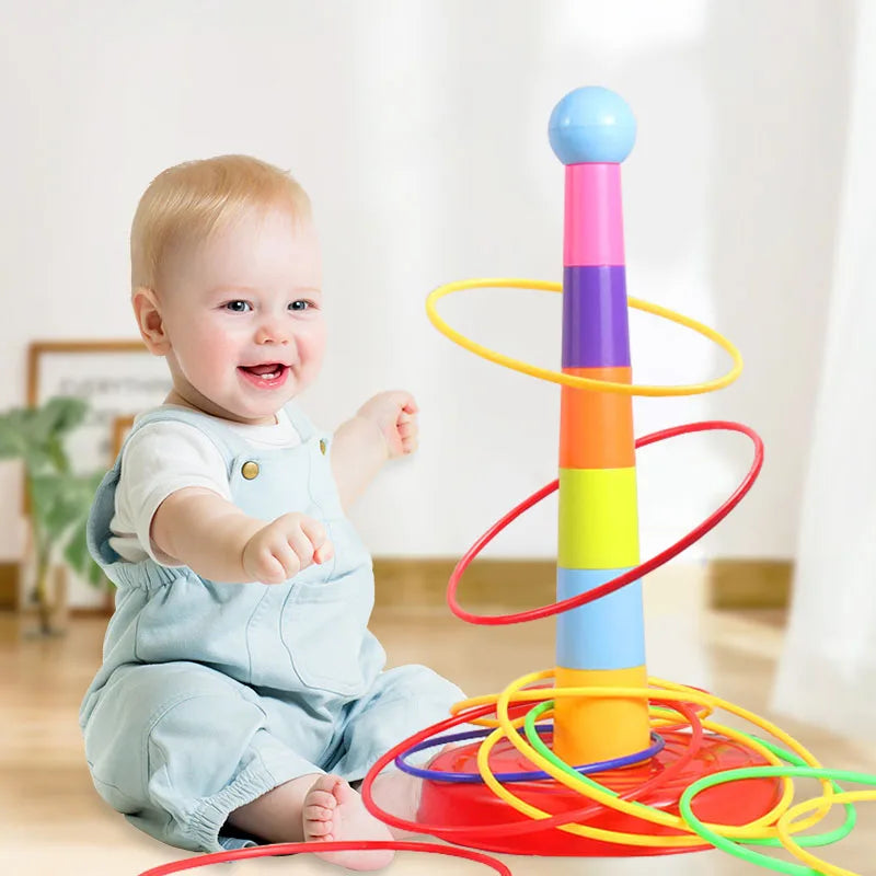 Kids Ring Toss & Stacking Tower Game
