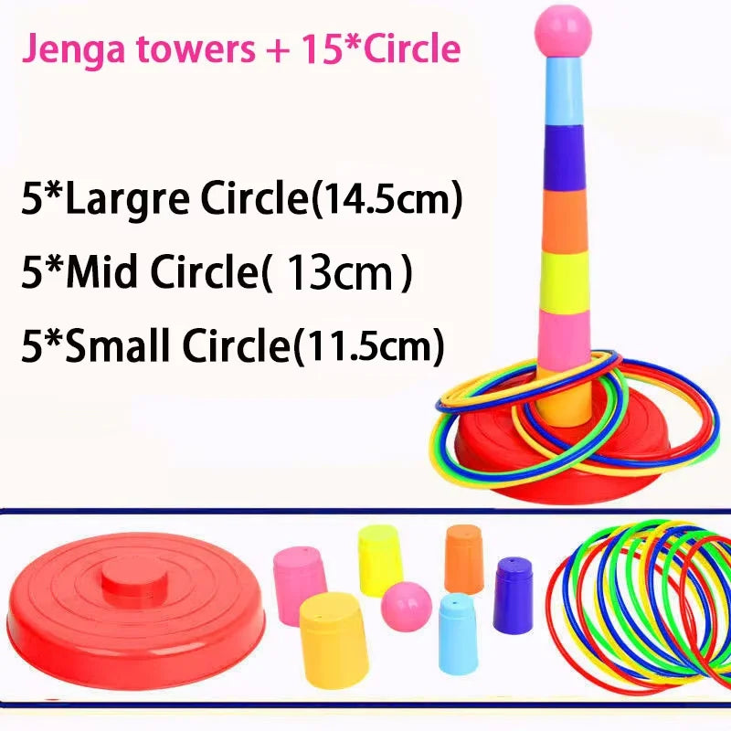 Kids Ring Toss & Stacking Tower Game