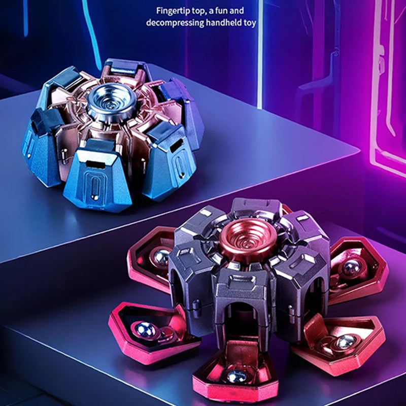 Transformable Mecha Fidget Spinner – Mechanical Desk Toy