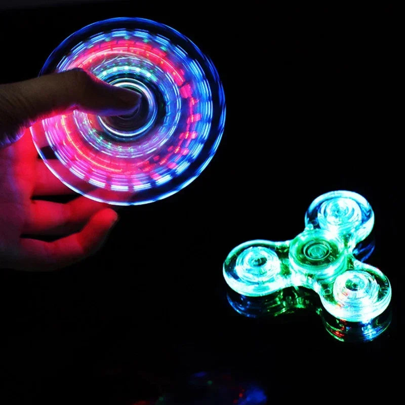 Glow LED Fidget Spinner – Light-Up Finger Spinner