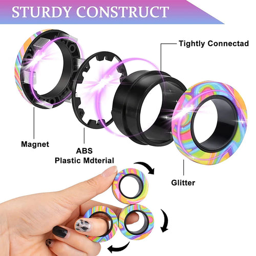 3 Pack Magnetic Fidget Rings