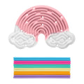 Rainbow Clouds Sensory Fidget Board