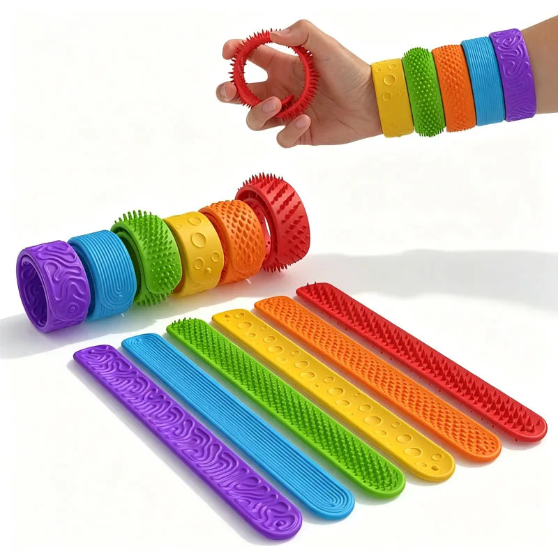 6 Pack Textured Silicone Sensory Fidget Toys