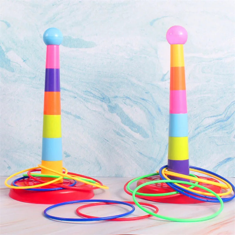 Kids Ring Toss & Stacking Tower Game
