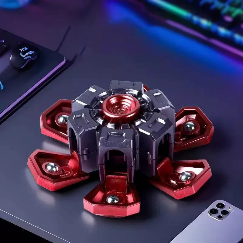 Transformable Mecha Fidget Spinner – Mechanical Desk Toy