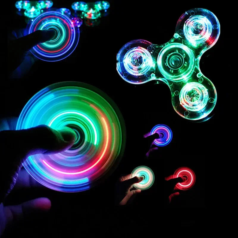 Glow LED light-up fidget spinner