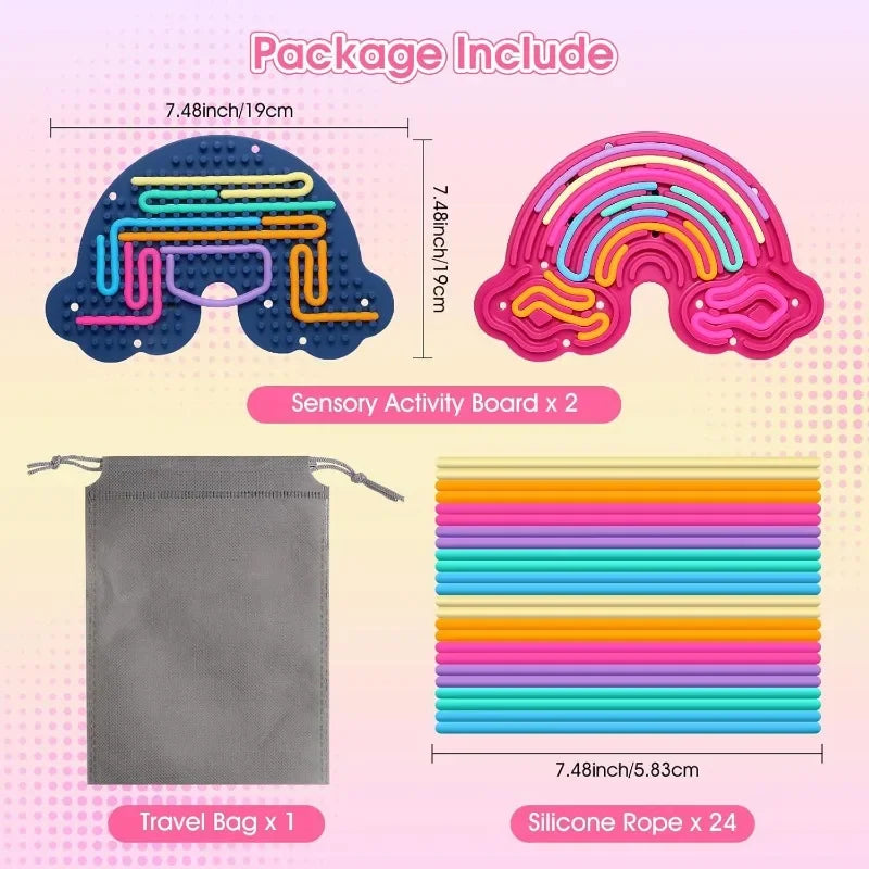 Silicone Sensory Activity Fidget Board