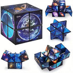 3D Galaxy Transforming Cube & Star Fidget Toy
