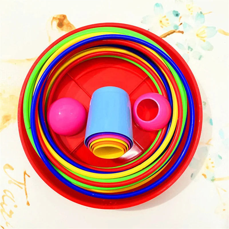 Kids Ring Toss & Stacking Tower Game