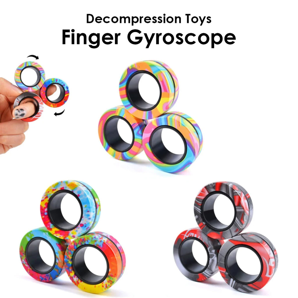 3 Pack Magnetic Fidget Rings