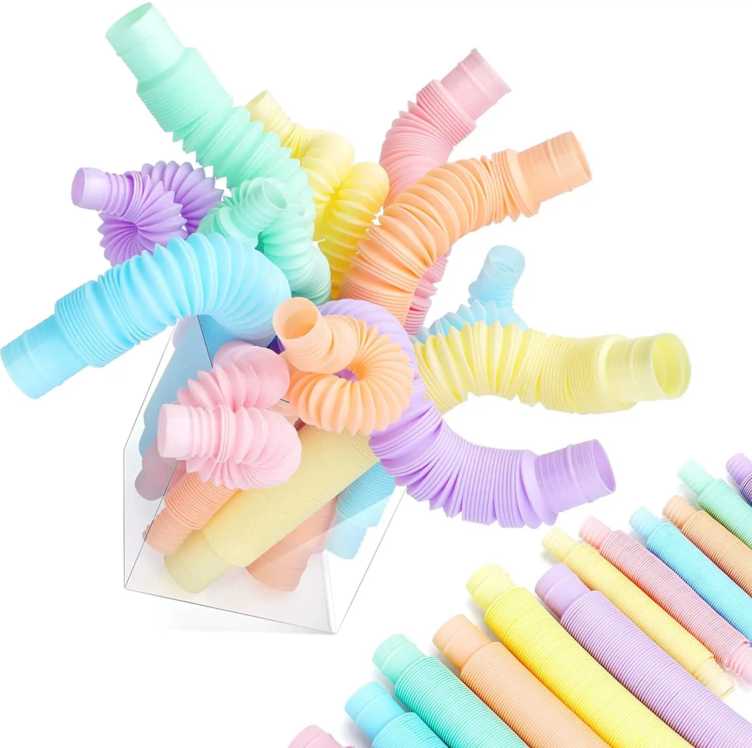 Mini Pop Tubes Sensory Fidget Toy 4 Pack