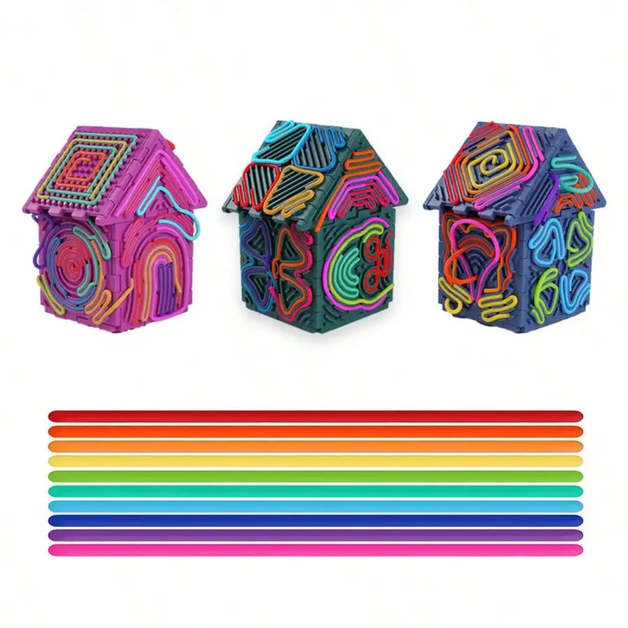 3D Silicone Sensory Activity Fidget Board