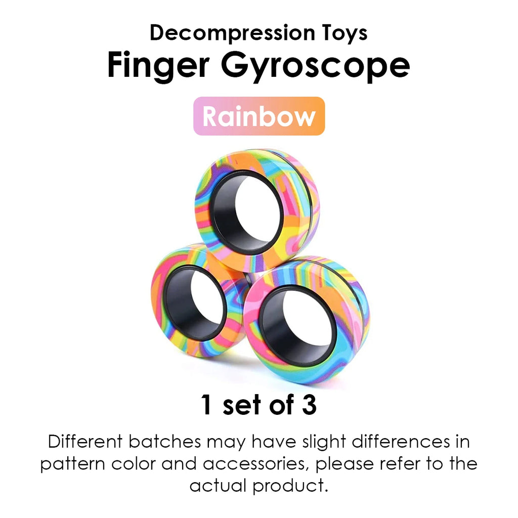 3 Pack Magnetic Fidget Rings