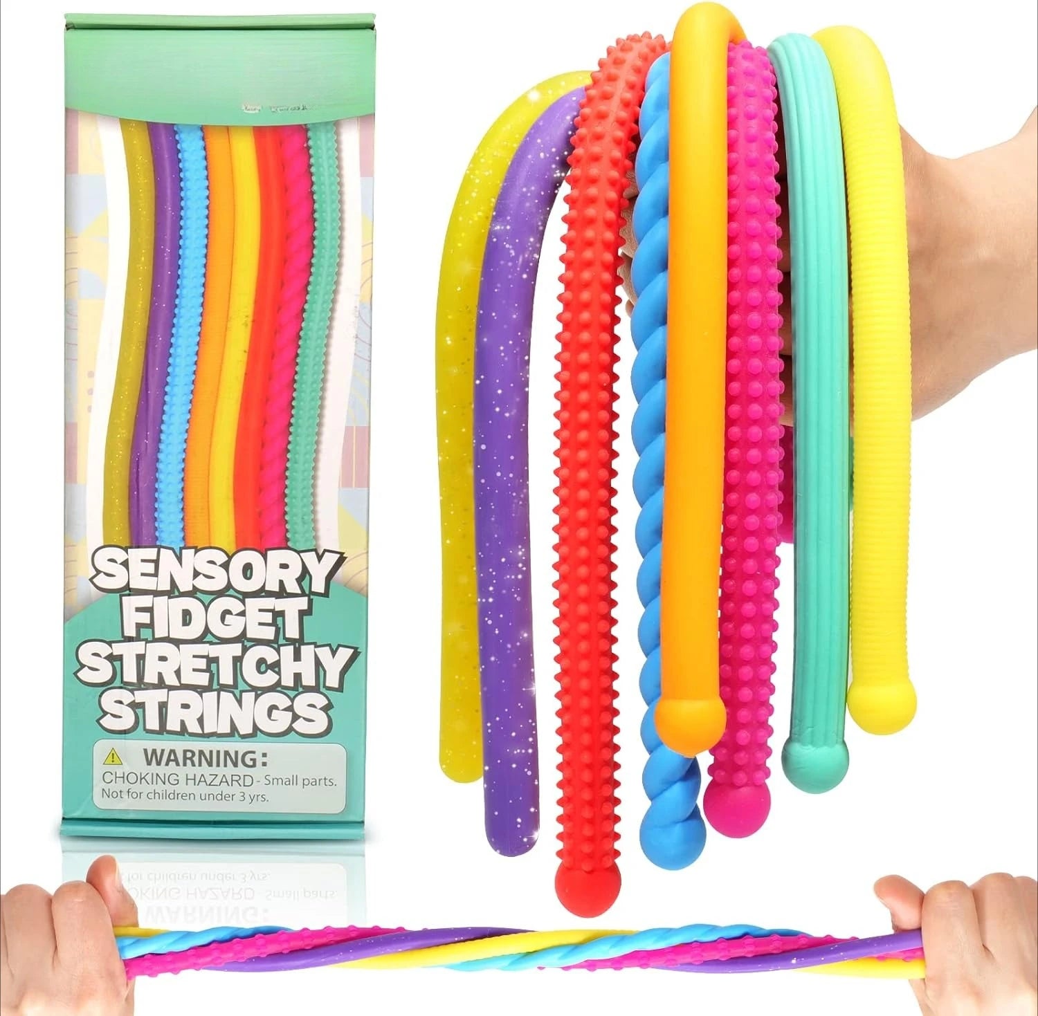 Textured Stretchy Sensory Fidget Toys 6 Pack