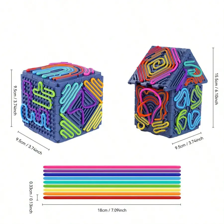 3D Silicone Sensory Activity Fidget Board