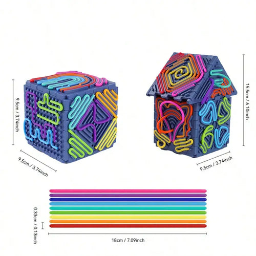 3D Silicone Sensory Activity Fidget Board