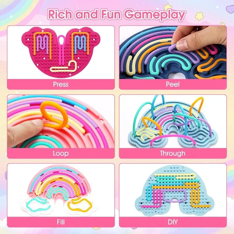 Silicone Sensory Activity Fidget Board