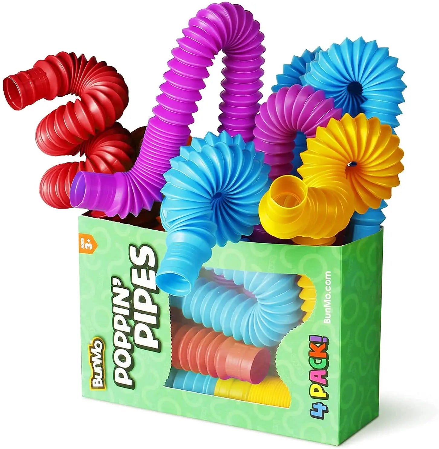 Mini Pop Tubes Sensory Fidget Toy 4 Pack