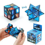 3D Galaxy Transforming Cube & Star Fidget Toy