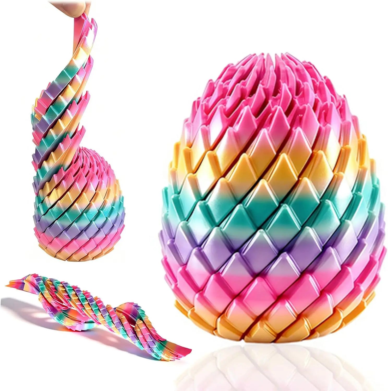 Twisty Fidget Egg – 3D Sensory Desk Toy