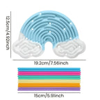 Rainbow Clouds Sensory Fidget Board