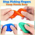 Textured Sensory Worry Stones – 6 Piece Fidget Set