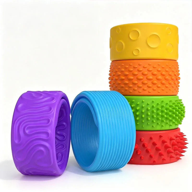 6 Pack Textured Silicone Sensory Fidget Toys