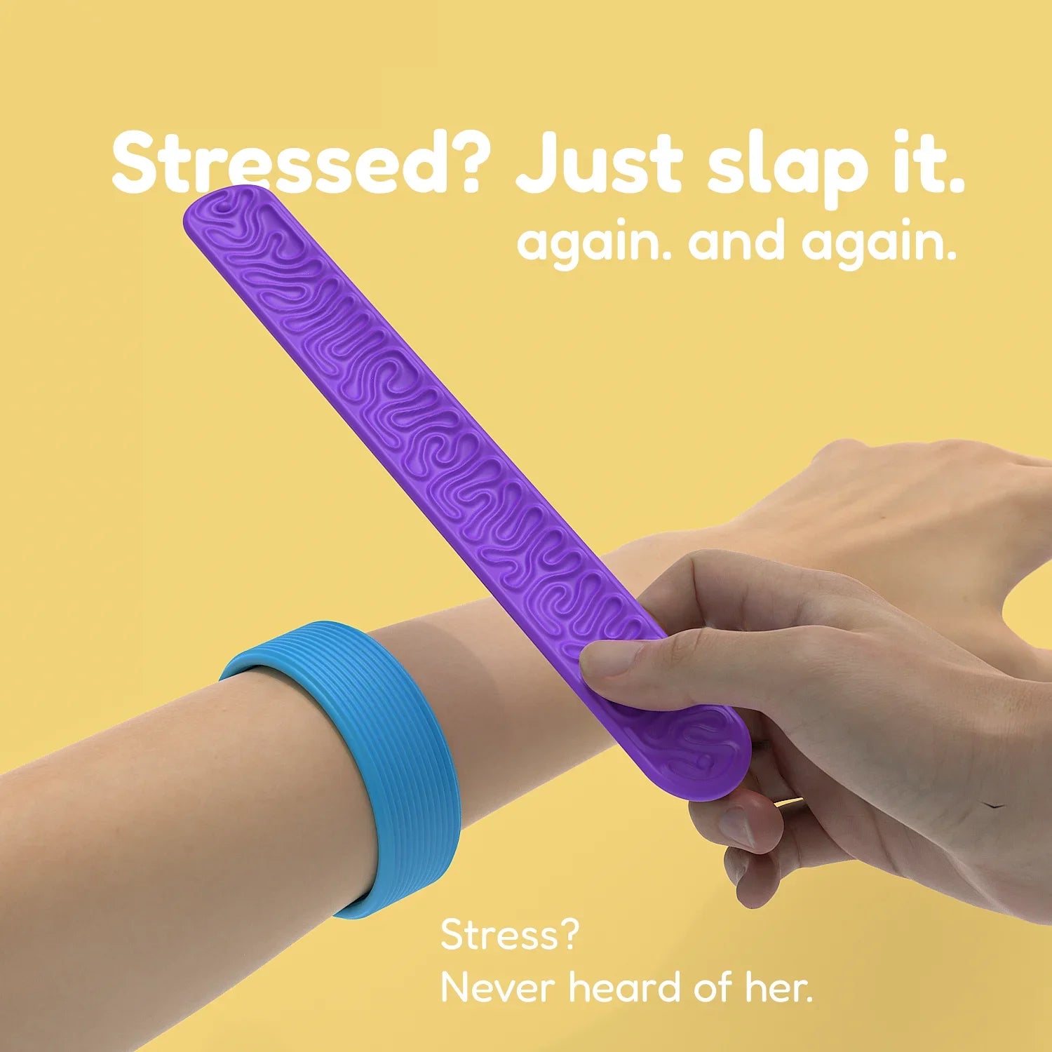 Textured Silicone Sensory Slap Bracelet – Fidget Toy & Stress Relief