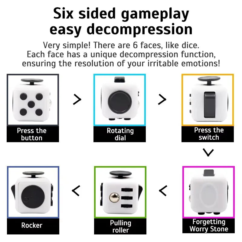 Fidget Cube – Multi-Function Sensory Hand Toy