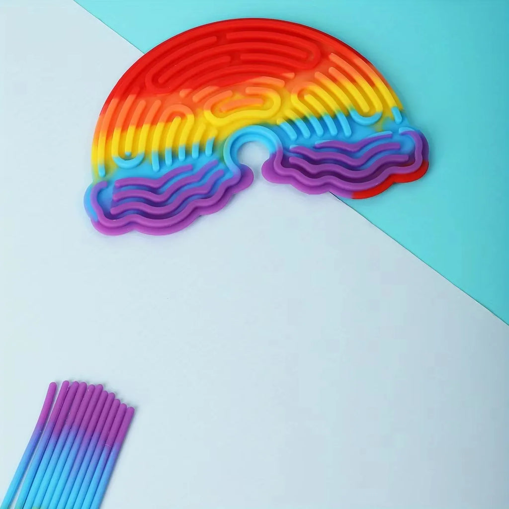 Sensory Activity Busy Board Double-Sided Fidget Toy