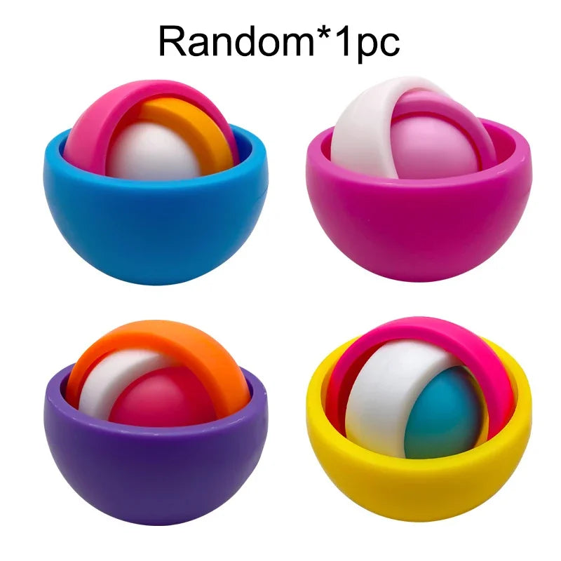 3D Rotation Ball Fidget Gyro – Handheld Sensory Toy