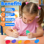 Textured Sensory Worry Stones – 6 Piece Fidget Set