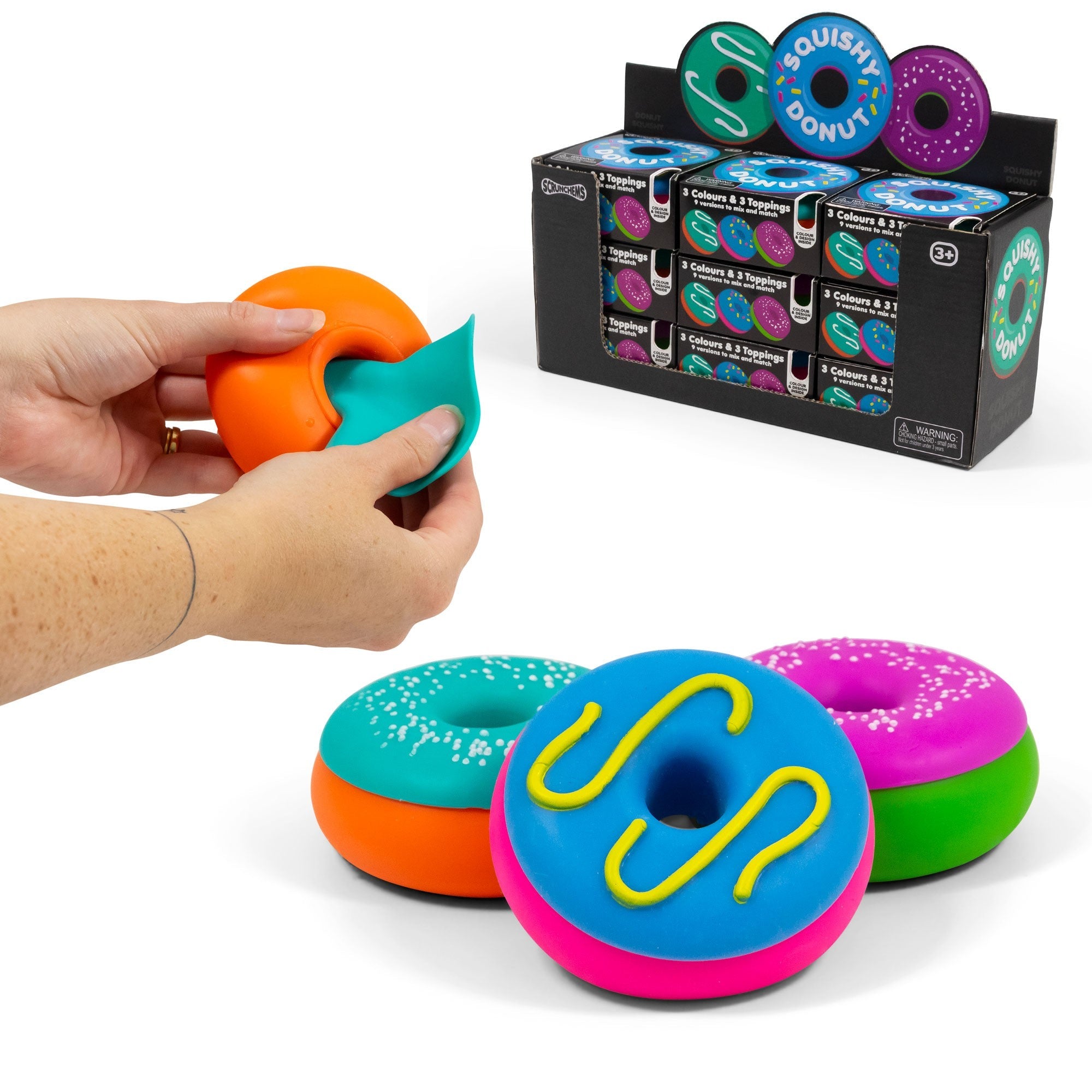 Scrunchems Donut Squishy in use