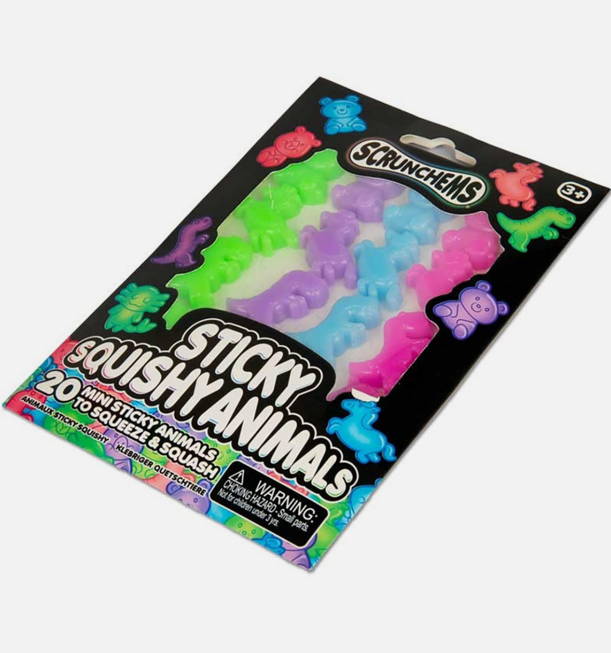 Scrunchems Sticky Squishy Animals colourful mini sticky squishies
