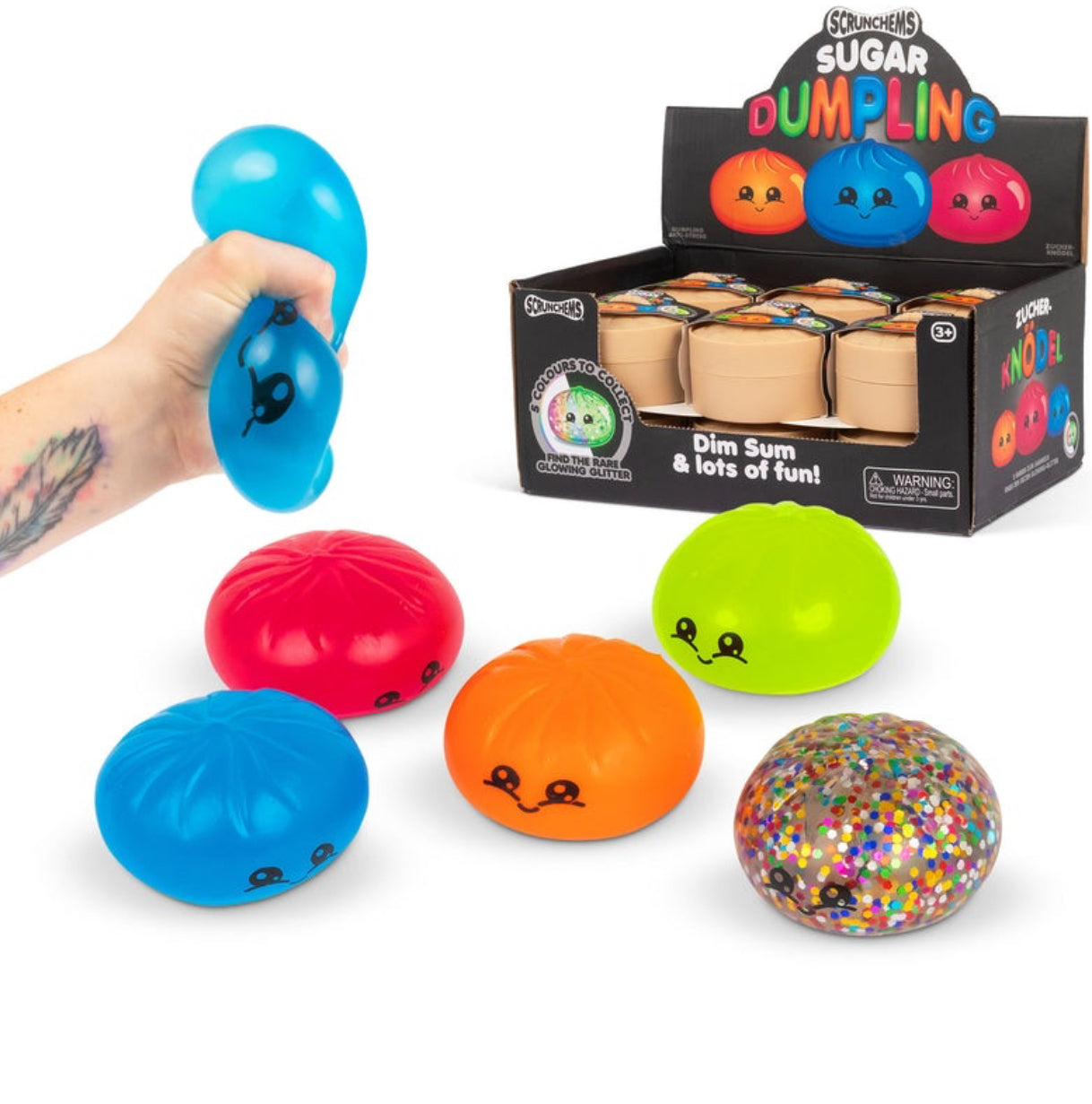 Scrunchems Sugar Dumpling 8.5cm Maltose Squishy Fidget Toy